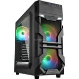 Sharkoon VG7-W RGB midi tower behuizing Zwart | 2x USB-A | RGB | Window