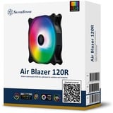 SilverStone Air Blazer 120R RGB case fan Zwart, 120 x 25 x 120 mm, PWM