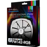 SilverStone FW142-RGB case fan 4-pins PWM aansluiting