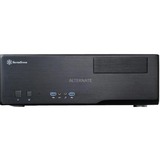 SilverStone Grandia GD05B USB 3.0 Desktop behuizing Zwart | 2x USB-A 3.2 (5 Gbit/s) | 2x Audio | Retail
