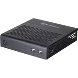 SilverStone PT13B HTPC behuizing Zwart | 2x USB-A