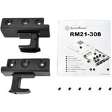 SilverStone RM21-308 rack behuizing Zwart | 1x USB-A 2.0 | 1x USB-A 3.2 (5 Gbit/s)