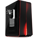 SilverStone Redline SST-RL07B-G Tower-behuizing Zwart | 2x USB-A 2.0 | 2x USB-A 3.2 (5 Gbit/s) | 2x Audio | Window-kit