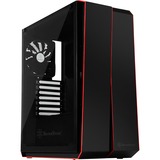 SilverStone Redline SST-RL07B-G Tower-behuizing Zwart | 2x USB-A 2.0 | 2x USB-A 3.2 (5 Gbit/s) | 2x Audio | Window-kit