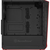 SilverStone Redline SST-RL07B-G Tower-behuizing Zwart | 2x USB-A 2.0 | 2x USB-A 3.2 (5 Gbit/s) | 2x Audio | Window-kit