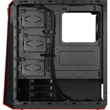 SilverStone Redline SST-RL07B-G Tower-behuizing Zwart | 2x USB-A 2.0 | 2x USB-A 3.2 (5 Gbit/s) | 2x Audio | Window-kit