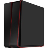 SilverStone Redline SST-RL07B-G Tower-behuizing Zwart | 2x USB-A 2.0 | 2x USB-A 3.2 (5 Gbit/s) | 2x Audio | Window-kit