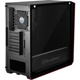 SilverStone Redline SST-RL07B-G Tower-behuizing Zwart | 2x USB-A 2.0 | 2x USB-A 3.2 (5 Gbit/s) | 2x Audio | Window-kit