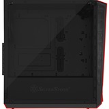 SilverStone Redline SST-RL07B-G Tower-behuizing Zwart | 2x USB-A 2.0 | 2x USB-A 3.2 (5 Gbit/s) | 2x Audio | Window-kit