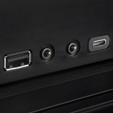 SilverStone SST-ML04B-C HTPC behuizing Zwart | 1x USB-A | 1x USB-C