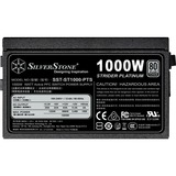 SilverStone SST-ST1000-PTS 1000W voeding  Zwart, 8x PCIe, Kabel-Management