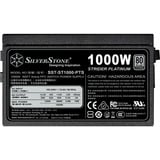 SilverStone SST-ST1000-PTS modulaire 1000 watt voeding  Zwart, 8x PCIe