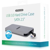 Sitecom USB-A 3.0 Hard Drive Case SATA 2,5" externe behuizing Zilver