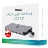 Sitecom USB-C Hard Drive Case SATA 2,5" externe behuizing Zilver