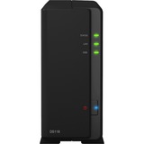 Synology DiskStation DS118 nas Zwart, 2x USB-A 3.2 (5 Gbit/s), LAN, 4K