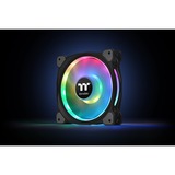 Thermaltake Riing Duo 12 RGB Radiator Fan (3-Fan Pack) case fan Zwart, 3 stuks, 4-pins PWM aansluiting