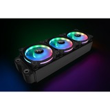 Thermaltake Riing Duo 12 RGB Radiator Fan (3-Fan Pack) case fan Zwart, 3 stuks, 4-pins PWM aansluiting