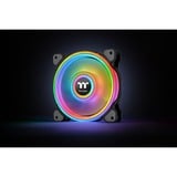 Thermaltake Riing Quad 12 RGB Radiator Fan TT Premium Edition 3 Pack case fan Zwart, 3 stuks, Incl. controller