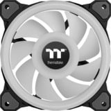 Thermaltake Riing Quad 12 RGB Radiator Fan TT Premium Edition 3 Pack case fans Zwart, 3 stuks, 120 x 120 x 25 mm, 3 stuks, Incl. controller