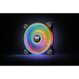 Thermaltake Riing Quad 12 RGB Radiator Fan TT Premium Edition 3 Pack case fans Zwart, 3 stuks, 120 x 120 x 25 mm, 3 stuks, Incl. controller