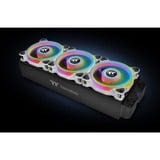 Thermaltake Riing Quad 12 RGB Radiator Fan TT Premium Edition 3 Pack case fans Wit, 3 stuks, 120 x 120 x 25 mm, 3 stuks, Incl. controller