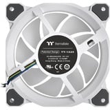 Thermaltake Riing Quad 12 RGB Radiator Fan TT Premium Edition 3 Pack case fans Wit, 3 stuks, 120 x 120 x 25 mm, 3 stuks, Incl. controller
