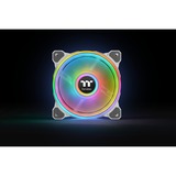 Thermaltake Riing Quad 12 RGB Radiator Fan TT Premium Edition 3 Pack case fans Wit, 3 stuks, 120 x 120 x 25 mm, 3 stuks, Incl. controller