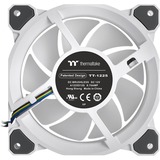 Thermaltake Riing Quad 14 RGB Radiator Fan TT Premium Edition 3 Pack case fan Wit, 3 stuks, Incl. controller