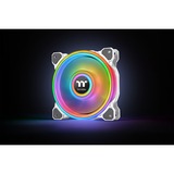 Thermaltake Riing Quad 14 RGB Radiator Fan TT Premium Edition 3 Pack case fan Wit, 3 stuks, Incl. controller