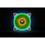 Thermaltake Riing Quad 14 RGB Radiator Fan TT Premium Edition 3 Pack case fan Wit, 3 stuks, Incl. controller