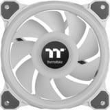 Thermaltake Riing Quad 14 RGB Radiator Fan TT Premium Edition 3 Pack case fans Wit, 3 stuks, 140 x 140 x 25 mm, 3 stuks, Incl. controller