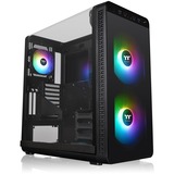 Thermaltake Tt View 37 ARGB (Pure RGB) Tower-behuizing Zwart | 2x USB-A 2.0 | 2x USB-A 3.2 (5 Gbit/s) | Audio | Window-kit