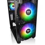 Thermaltake Tt View 37 ARGB (Pure RGB) Tower-behuizing Zwart | 2x USB-A 2.0 | 2x USB-A 3.2 (5 Gbit/s) | Audio | Window-kit