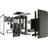 be quiet! PURE BASE 500 Window midi tower behuizing Grijs | 2x USB-A | Tempered Glass