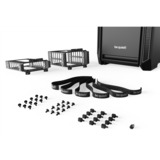 be quiet! SILENT BASE 601 Window Tower-behuizing Zwart/zilver | USB-A 2.0 | 2x USB-A 3.2 (5 Gbit/s) | 2x Audio | Window-kit