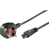 goobay Stroomkabell C5 Zwart, 1,8 m