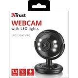 Trust SpotLight Pro Webcam Zwart, 16428