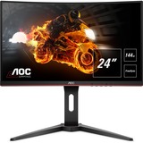 AOC C24G1 24" Curved Gaming Monitor Zwart, 2x HDMI, DisplayPort, VGA, 144 Hz