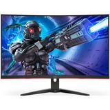 AOC C32G2ZE/BK 32" Curved gaming monitor Zwart/rood, 2x HDMI, DisplayPort, 240 Hz