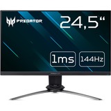 Acer Predator XB253QGP 24.5" Gaming Monitor Zwart, 2x HDMI, DisplayPort, 5x USB-A 3.2 (5 Gbit/s), 144 Hz