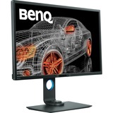 BenQ PD3200Q 32" Monitor antraciet, HDMI, DisplayPort, DVI-D, 4x USB-A 3.2 (5 Gbit/s), 2x USB-B 3.0