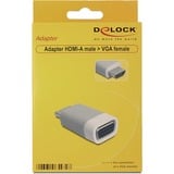 DeLOCK HDMI naar VGA adapter Grijs