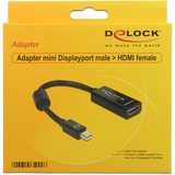 DeLOCK Mini DisplayPort 1.1 > HDMI adapter Zwart, 12,7 centimeter