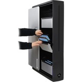 Ergotron Zip12 Charging Wall Mount Storage Cabinet oplaadstation Zwart