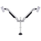 HAGOR Hag M VESA Gas Lift Arm Dual sr monitorarm Zilver