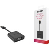 Sitecom HDMI to VGA + Audio Adapter Zwart, CN-351