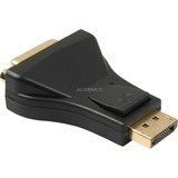 goobay Adapter DisplayPort > DVI-I Zwart, Passief, Bulk