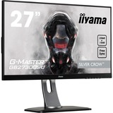 iiyama G-Master Silver Crow GB2730QSU-B1 27" Gaming Monitor Zwart, HDMI, DisplayPort, DVI, 2x USB-A 2.0