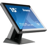 iiyama ProLite T1531SR-B5 15" Touchscreen-Monitor  Zwart, HDMI, DisplayPort, VGA, USB-A