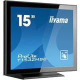 iiyama ProLite T1532MSC-B5X 15" Touchscreen-Monitor Zwart, HDMI, DisplayPort, VGA